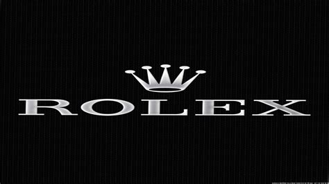 black Rolex logo wallpaper